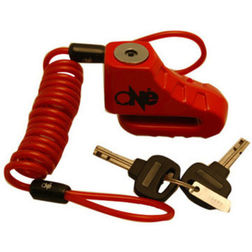 Bloccadisco Moto One Modello Con Cavo a Spirale Di Sicurezza in Acciaio Perno Da 6 mm One Bloccadisco Moto One Modello Con Cavo a Spirale Di Sicurezza in Acciaio Perno Da 6 mm One