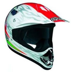 Casco Moto Cross Bambino AGV Rc5 Junior Colorazione Wolf Bianco Agv Casco Moto Cross Bambino AGV Rc5 Junior Colorazione Wolf Bianco Agv