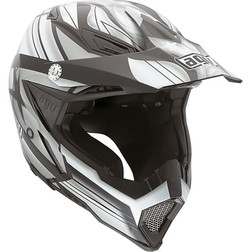 Casco Moto Cross Enduro AGV AX-8 FlagStar Nero/Gunmetal Agv Casco Moto Cross Enduro AGV AX-8 FlagStar Nero/Gunmetal Agv