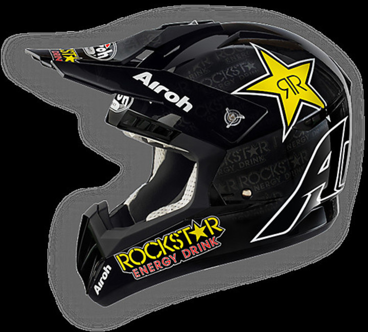 Casque Moto Cross intégral NOX N723 Rockstar Energy Pas Cher