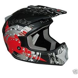 Casco Moto Cross Enduro One Racing Falcon Nero Rosso One Casco Moto Cross Enduro One Racing Falcon Nero Rosso One