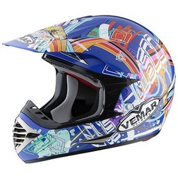 Casco Moto Cross Enduro Vemar Modello Xp8 C303 Base Blu FUORI TUTTO Vemar Casco Moto Cross Enduro Vemar Modello Xp8 C303 Base Blu FUORI TUTTO Vemar