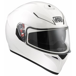 Casco Moto Inetgrale AGV K-3 SV Doppia Visiera Mono Bianco Lucdio Agv Casco Moto Inetgrale AGV K-3 SV Doppia Visiera Mono Bianco Lucdio Agv