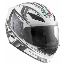 Casco Moto Integrale AGV In Fibra K-4 Multi Arrow Bianco-Gunmetal Agv Casco Moto Integrale AGV In Fibra K-4 Multi Arrow Bianco-Gunmetal Agv