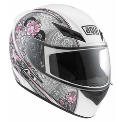 Casco Moto Integrale Agv K-3 Multi Crew Bianco-Argento-Rosa Agv Casco Moto Integrale Agv K-3 Multi Crew Bianco-Argento-Rosa Agv