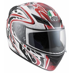 Casco Moto Integrale Agv K-3 Multi Wire Bianco Rosso Agv Casco Moto Integrale Agv K-3 Multi Wire Bianco Rosso Agv