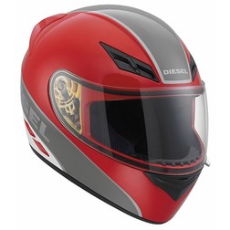 Casco Moto Integrale Diesel Full-Jack Multi Logo Rosso Grigio Bianco Agv Casco Moto Integrale Diesel Full-Jack Multi Logo Rosso Grigio Bianco Agv