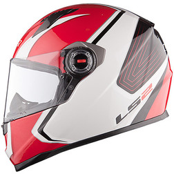 Casco Moto integrale LS2 FF322 Corsa Bianco Rosso Hi Doppia Visiera In Fibra Ls2 Casco Moto integrale LS2 FF322 Corsa Bianco Rosso Hi Doppia Visiera In Fibra Ls2