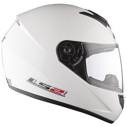 Casco Moto Integrale Ls2 FF351 Single Mono Bianco Lucido Ls2 Casco Moto Integrale Ls2 FF351 Single Mono Bianco Lucido Ls2