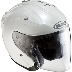 Hjc Motorcycle Helmet Jet Fiber Double Visor FG-JET New Pearl White 2014 Hjc Hjc Motorcycle Helmet Jet Fiber Double Visor FG-JET New Pearl White 2014 Hjc