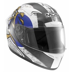 Integral Motorcycle Helmet AGV By Mds M13 Multi Ronin White-Blue Mds Integral Motorcycle Helmet AGV By Mds M13 Multi Ronin White-Blue Mds