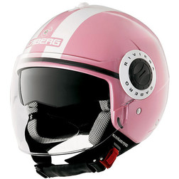 Jet Motorcycle Helmet Caberg Riviera V2 + Model Double Face Pink Legend Caberg Jet Motorcycle Helmet Caberg Riviera V2 + Model Double Face Pink Legend Caberg