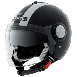 Jet Motorcycle Helmet Caberg Riviera V2 + Model Double Visor Legend Black-White Caberg Jet Motorcycle Helmet Caberg Riviera V2 + Model Double Visor Legend Black-White Caberg