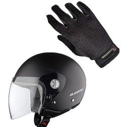 Kit Risparmio - Casco Jet Ls2 Midway Nero Opaco Più Guanti Estivi Traforati Senza marca Kit Risparmio - Casco Jet Ls2 Midway Nero Opaco Più Guanti Estivi Traforati Senza marca