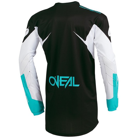 Maillot Moto Cross Enduro Oneal Element Jersey Racewear Blanc Bleu