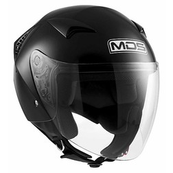 Motorcycle Helmet Jet Mds G240 Mono Gloss Black Mds Motorcycle Helmet Jet Mds G240 Mono Gloss Black Mds