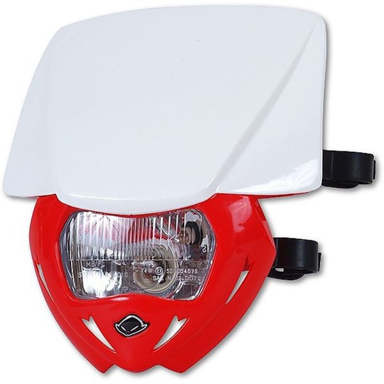 \Headlight Moto Cross Enduro Ufo Plast Panther Bicolor Red-White