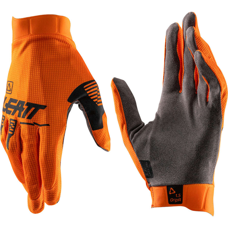 1,5 Gripr Leatt Orange Motorradhandschuh