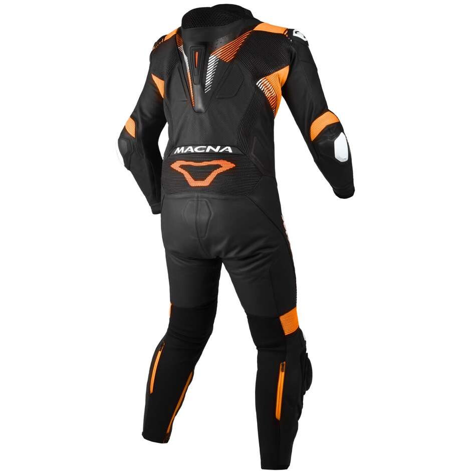 1 Stück Macna Armadyl Motorradanzug Schwarz Orange Weiß