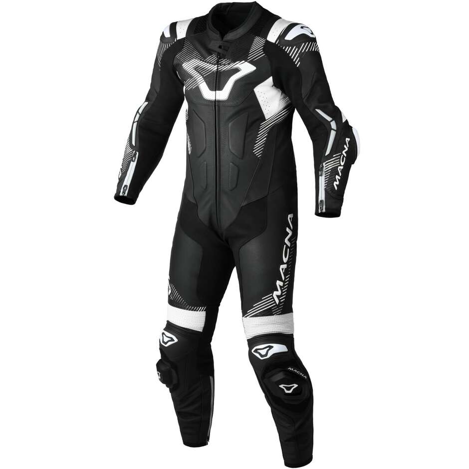 1 Stück Macna Armadyl Motorradanzug Schwarz Weiß