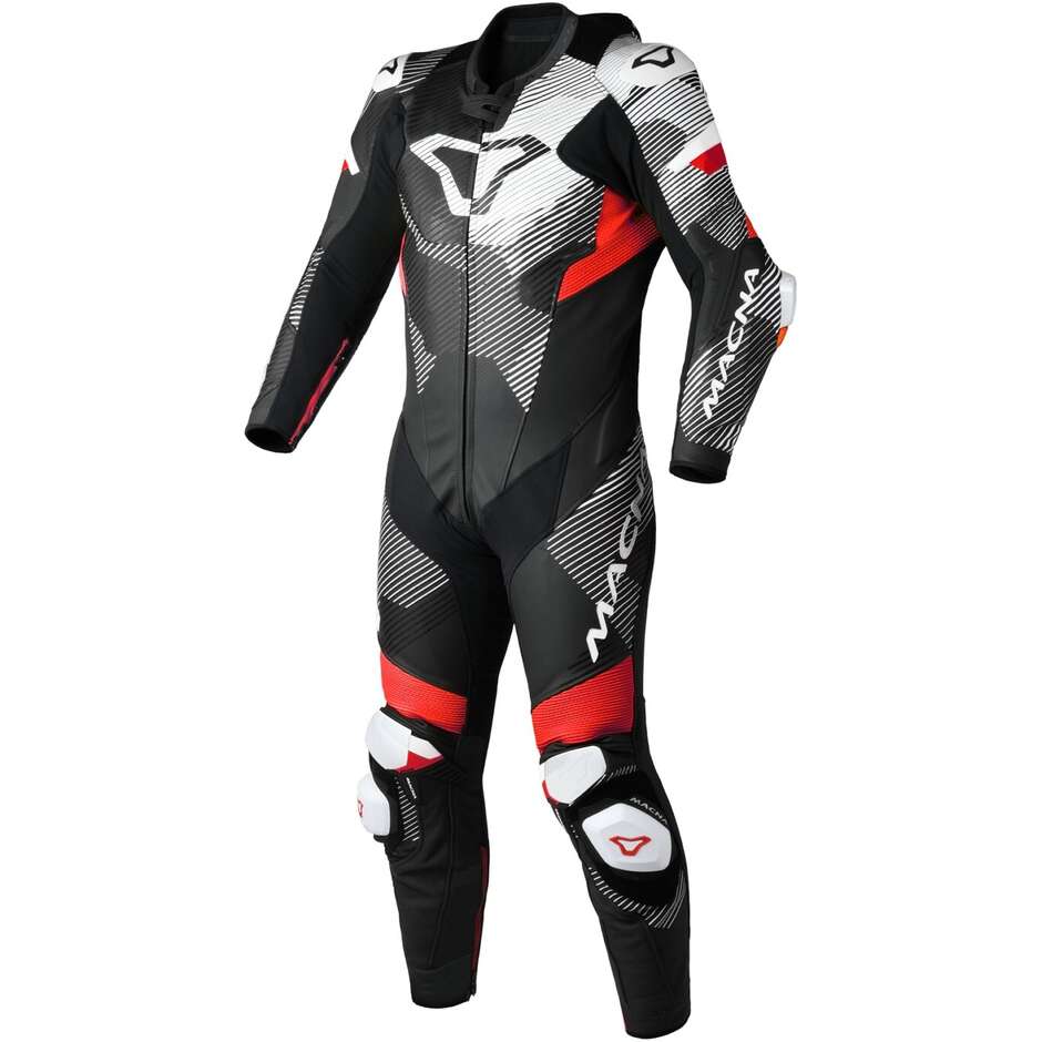 1 Stück Macna Ignite Motorradanzug Schwarz Rot Weiß