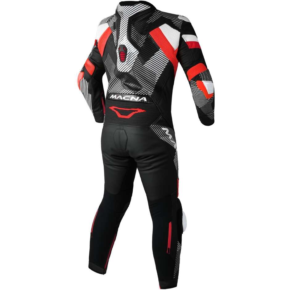 1 Stück Macna Ignite Motorradanzug Schwarz Rot Weiß