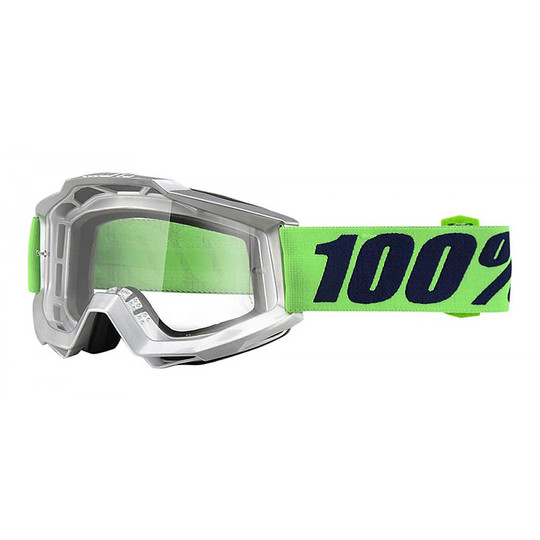 100% ACCURI Cross Enduro Lunettes de moto Nova Clear Lens