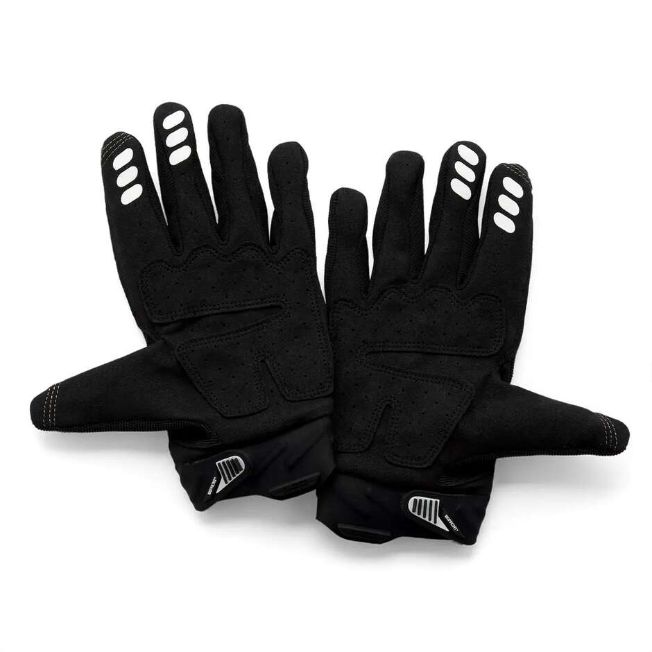 100% AIRMATIC 2 Schwarze Cross Enduro Motorradhandschuhe