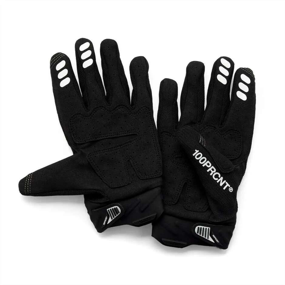 100% AIRMATIC 2 Schwarze Cross Enduro Motorradhandschuhe