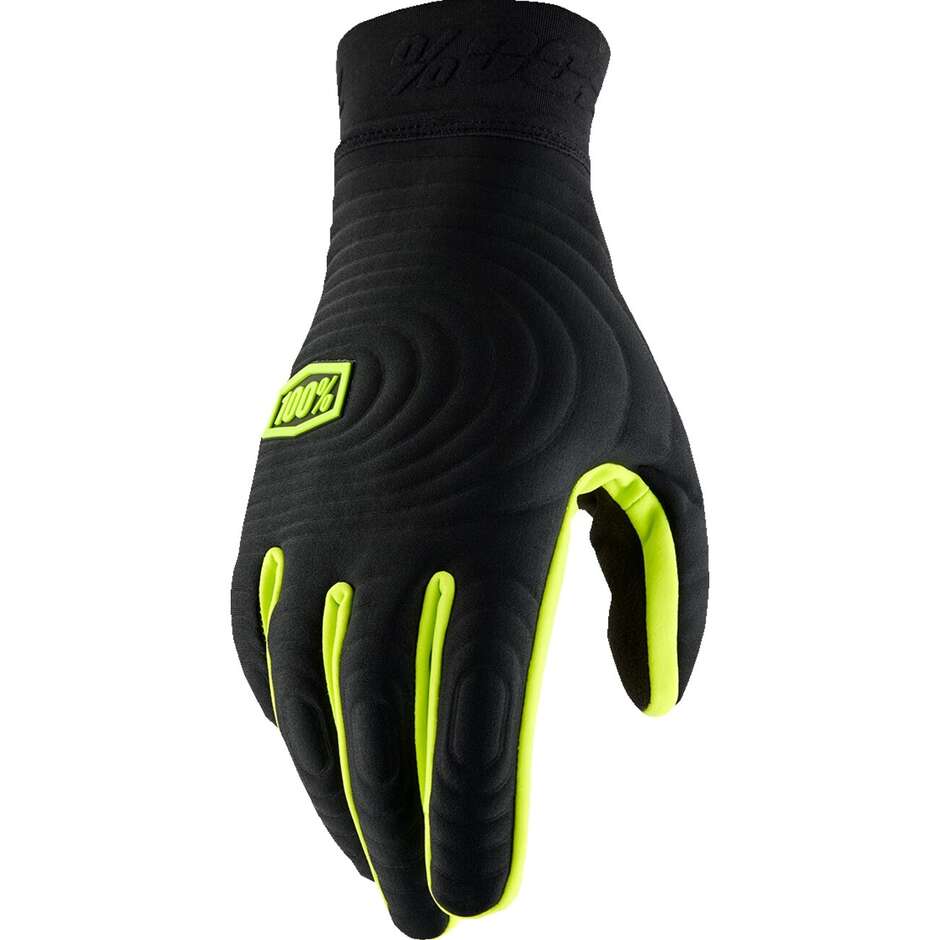 100% BRISKER Extreme Cross Enduro Motorcycle Gloves Black Yellow