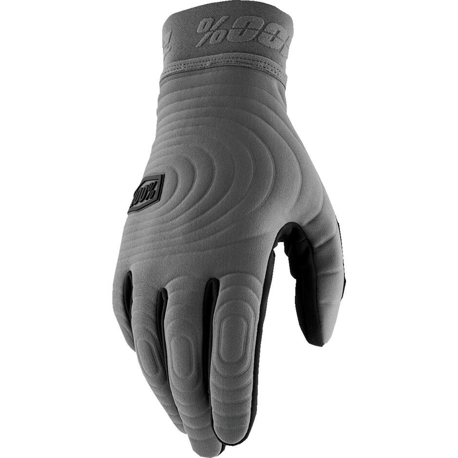 100% BRISKER Extreme Gray Cross Enduro Motorcycle Gloves
