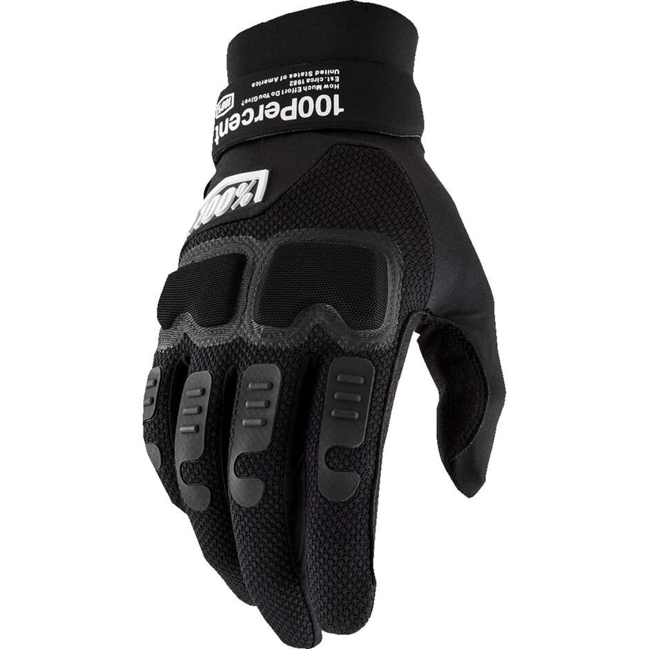 100% Cross Enduro Motorcycle Gloves LANGDALE Model Black