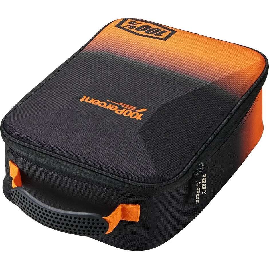 100% CRUSH Mask Case Black Orange