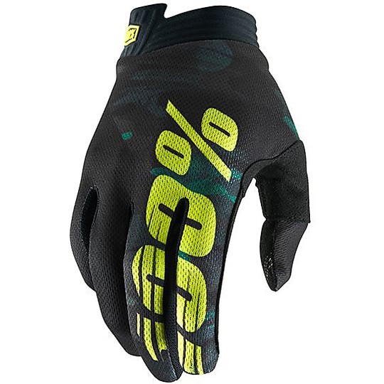 100% Enduro Cross Motorcycle Gloves iTRACK Camo