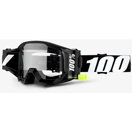 100% FORECAST Cross Enduro Motorcycle Goggle Mask Outlaw Black