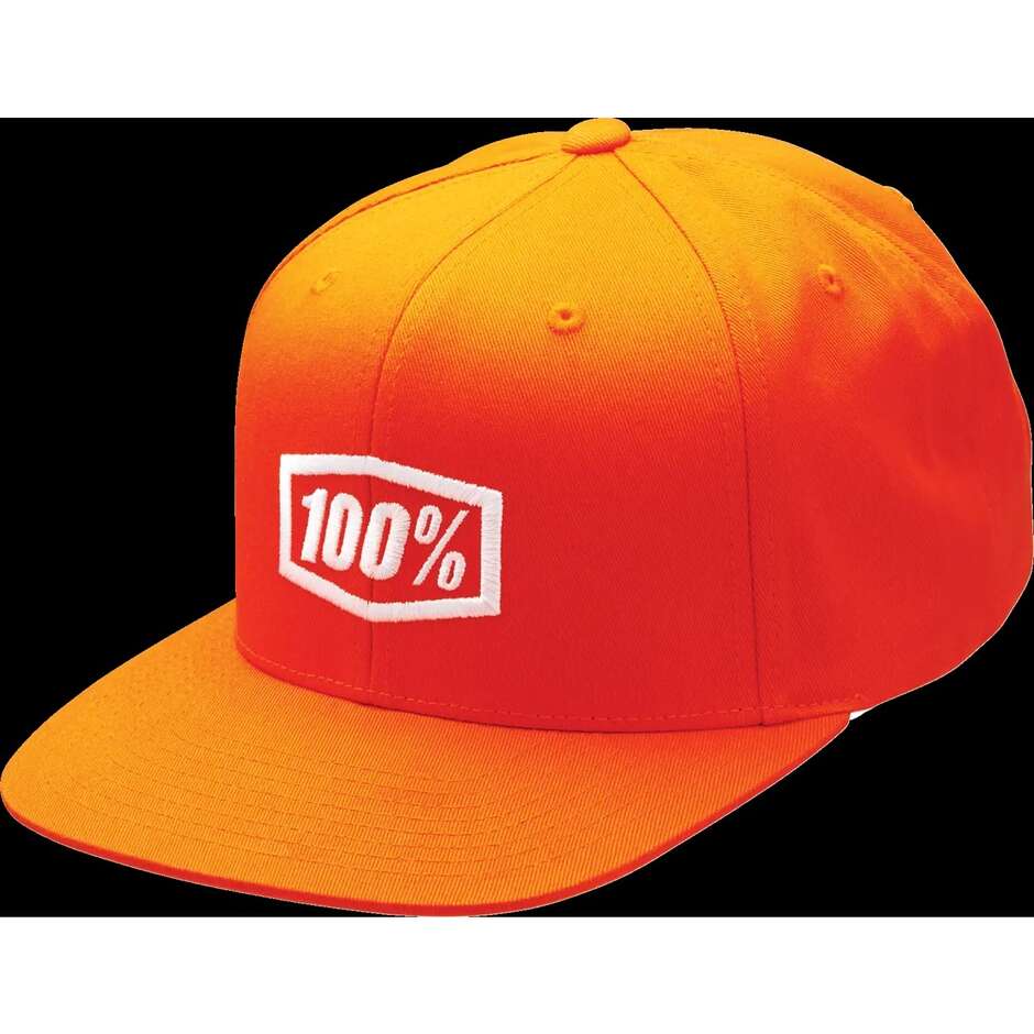 100% ICON SNAPBACK Hat Orange