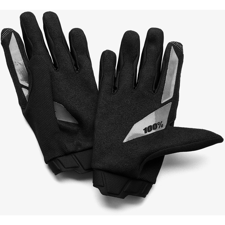 100 % LADY RIDECAMP schwarze Motorrad-Cross-Enduro-MTB-Handschuhe