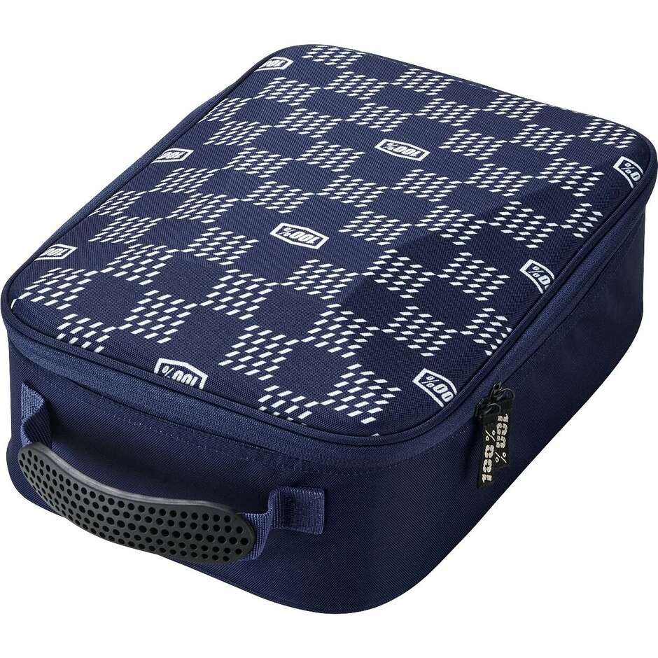 100% LOUIS Maskenetui Blau Grau