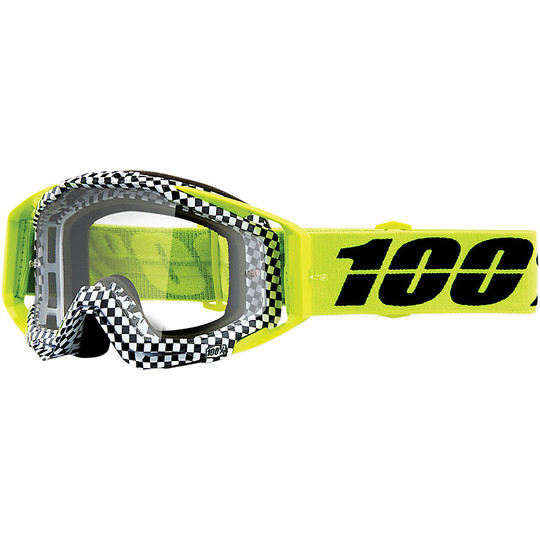 100% RACECRAFT Cross Enduro Motorcycle Goggles Andre Transparent Lens