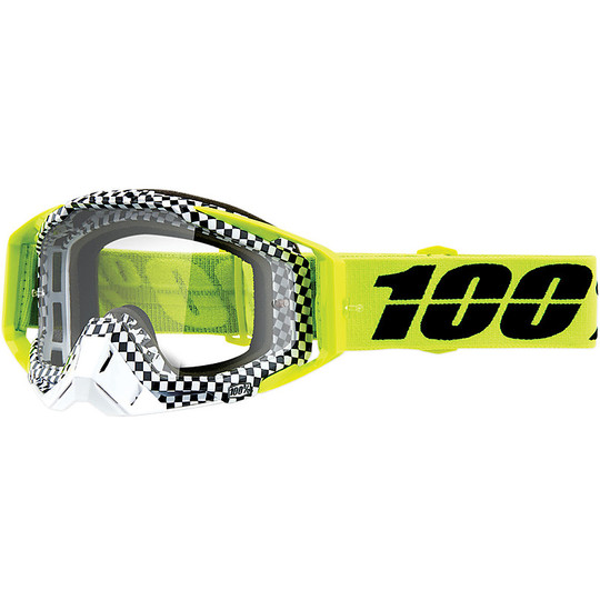 100% RACECRAFT Cross Enduro Motorcycle Goggles Andre Transparent Lens