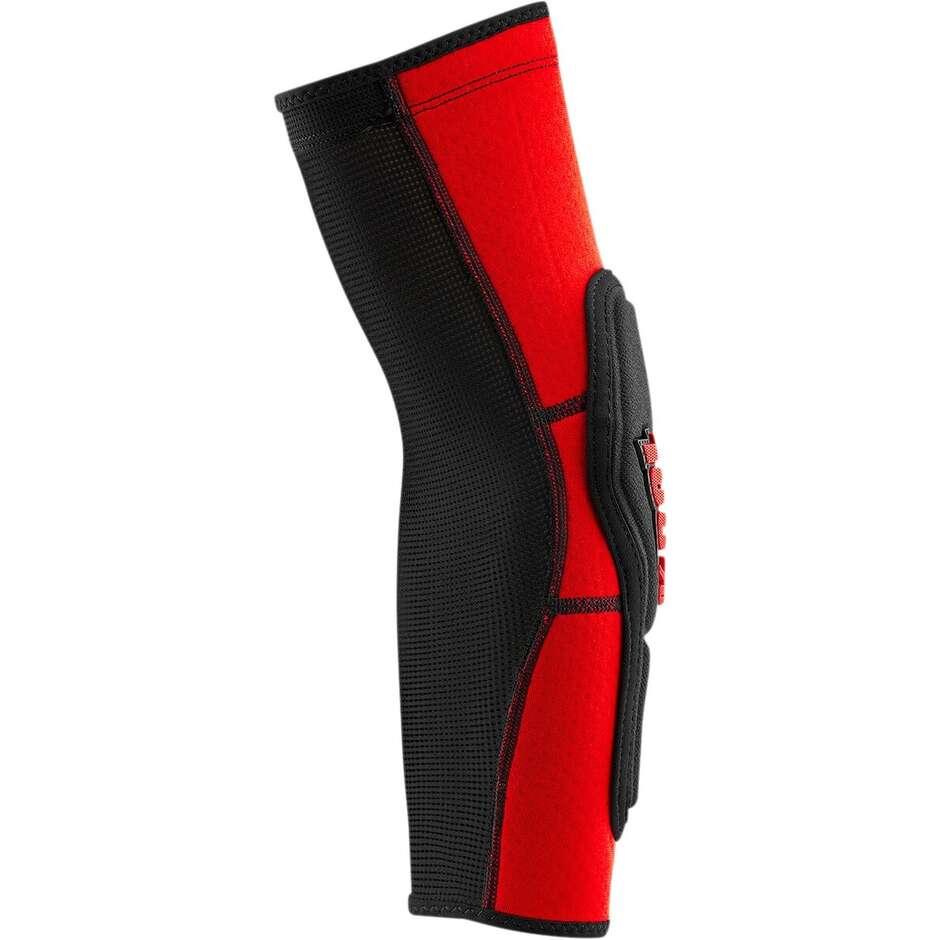 100% RIDECAMP Red Black Motorcycle Cross Enduro Elbow Guards