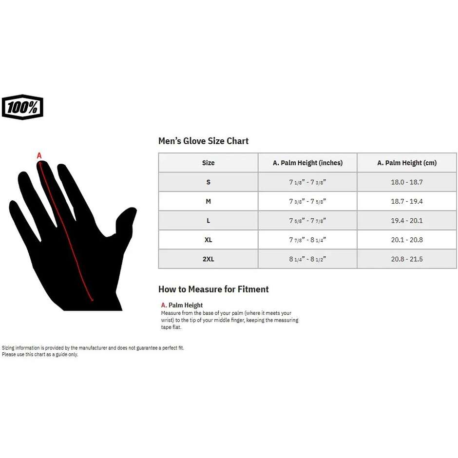 100% RIDEFIT Cross Enduro Motorradhandschuhe, fluoreszierendes Gelb