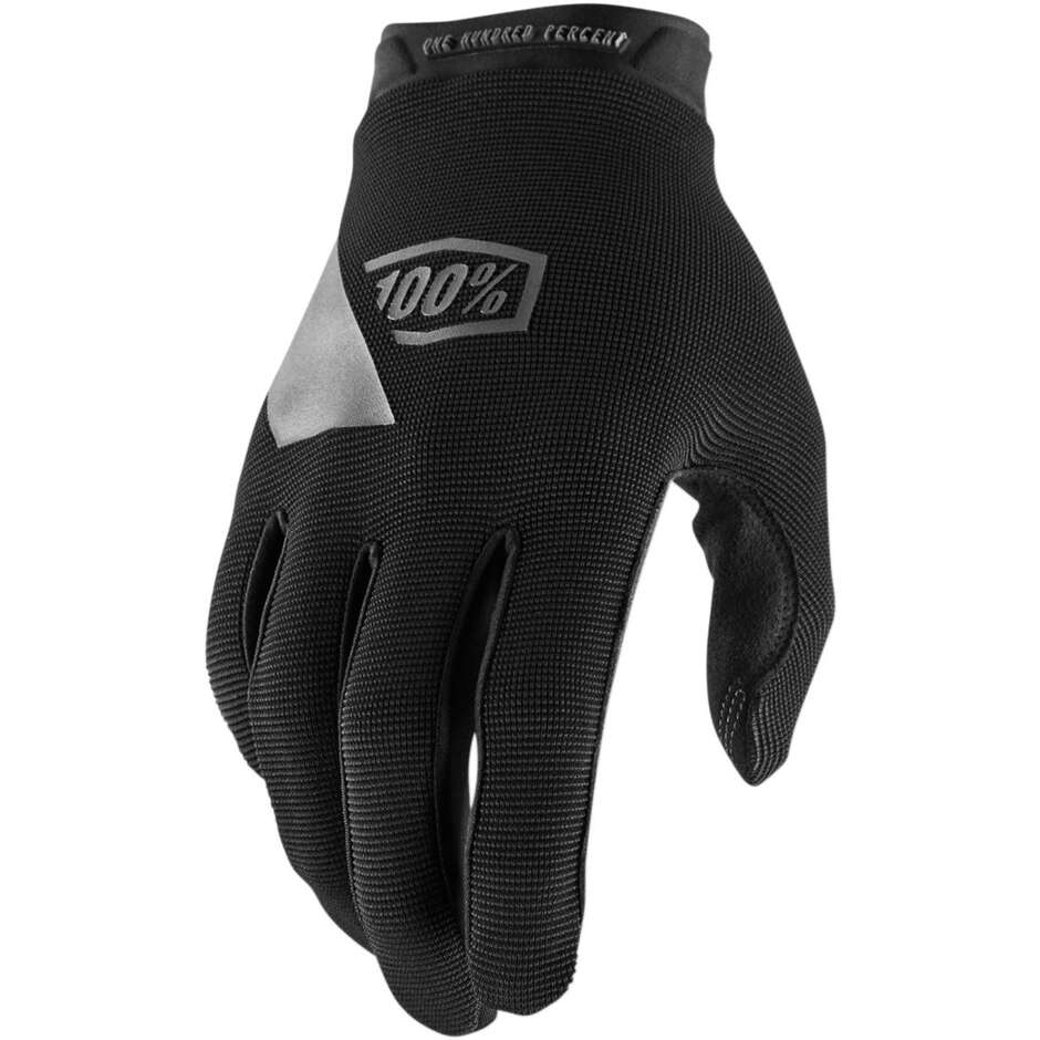 100 % schwarze Moto Cross Enduro MTB-Handschuhe von Ridecamp