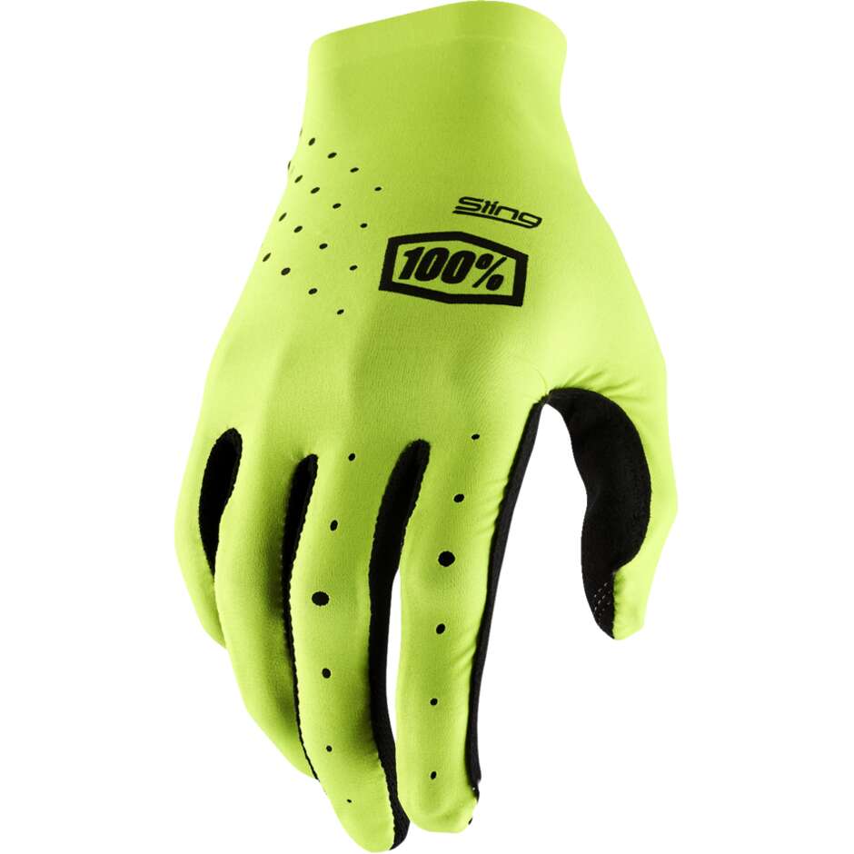 100% SLING MX Moto Cross Enduro MTB Gloves Fluo Yellow