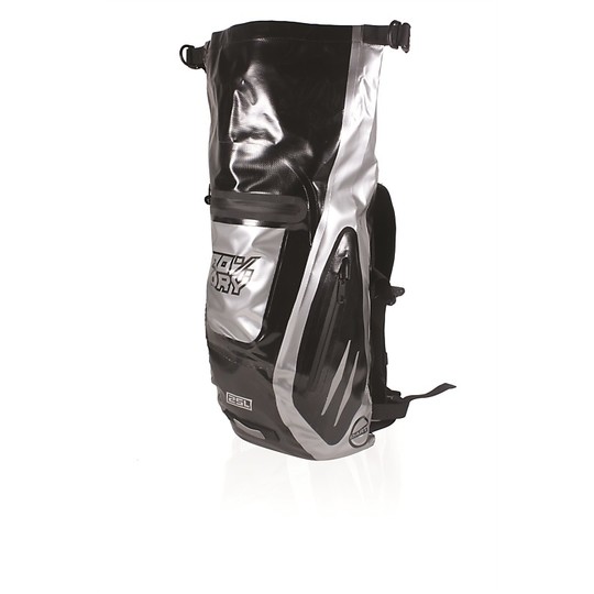 100% Waterproof Darts Roller Motorcycle Backpack 25 Liters Black Silver