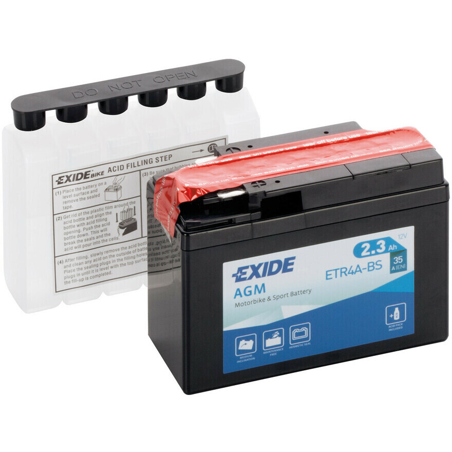 12-V-Motorradbatterie – Exide Bike AGM – 2,3 Ah – 35 A