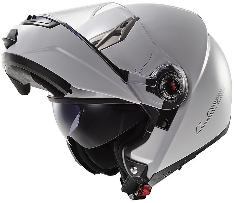 Casco Modulare LS2 Easy FF370 Doppia Visiera Bianco Lucido Più ...