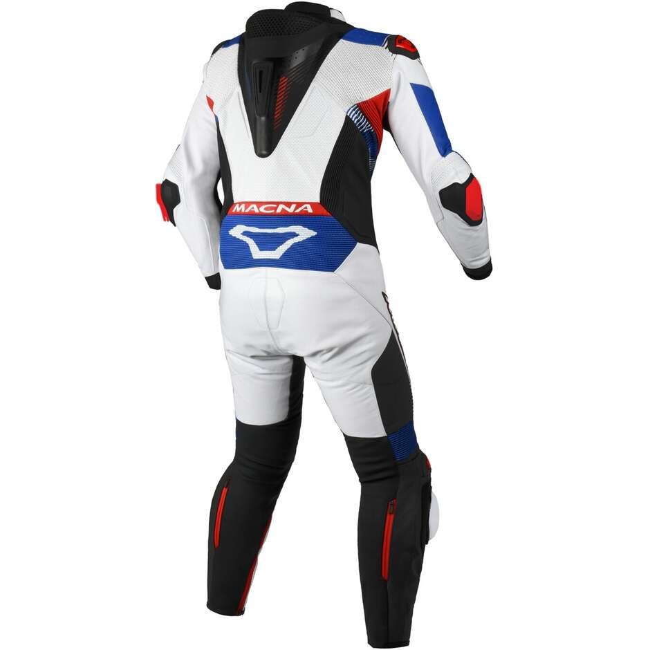 1pc Combinaison Moto Macna Armadyl Blanc Rouge Bleu
