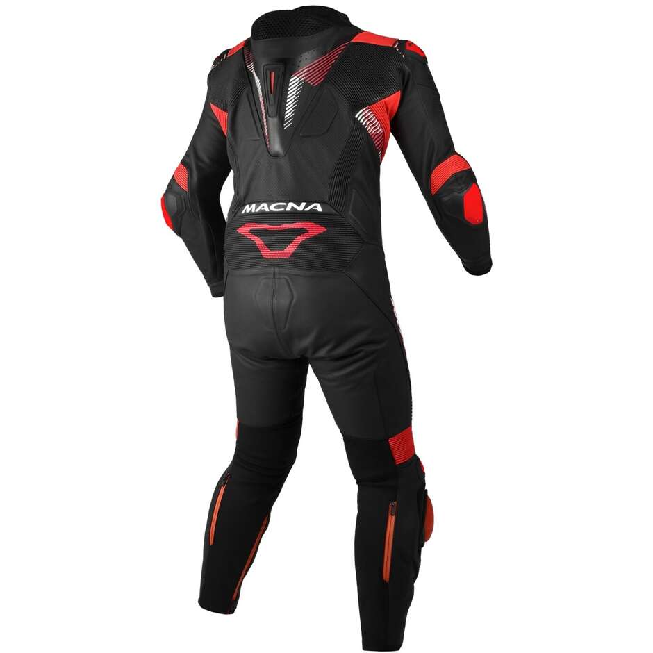 1pc Combinaison Moto Macna Armadyl Noir Rouge Blanc