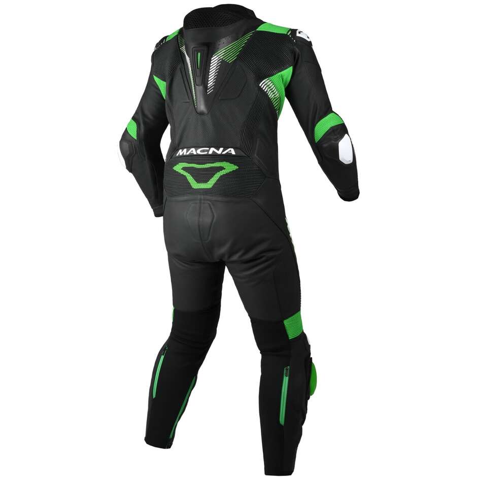 1pc Combinaison Moto Macna Armadyl Noir Vert Blanc
